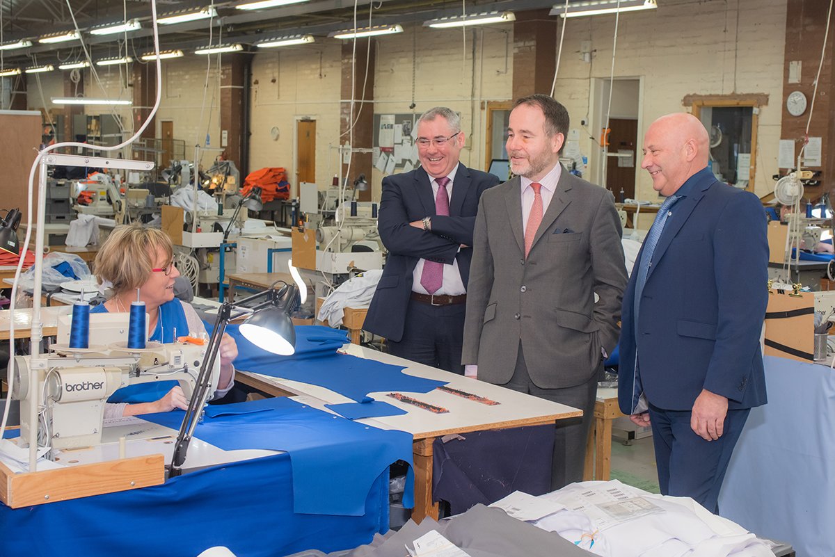 British Manufacturer Wearwell Welcomes MP for Tamworth and Deputy Chief Government Whip to West Midlands Factory