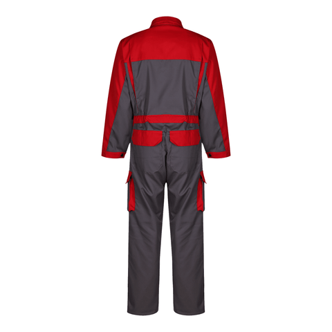 Red & Grey Two Tone Boilersuit - Wearwell (UK) Ltd