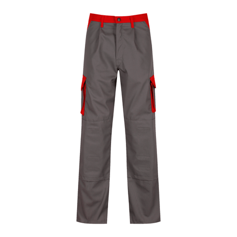 Workwear Trouser In Red & Grey - Wearwell (UK) Ltd